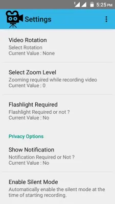 Smart Video Recorder android App screenshot 3